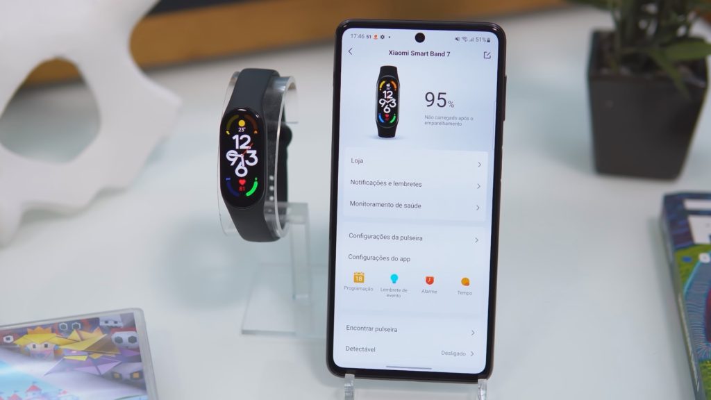 Kit 10 Unidades - Pulseira Inteligente XIAOMI Mi Band 7 - Tela AMOLED