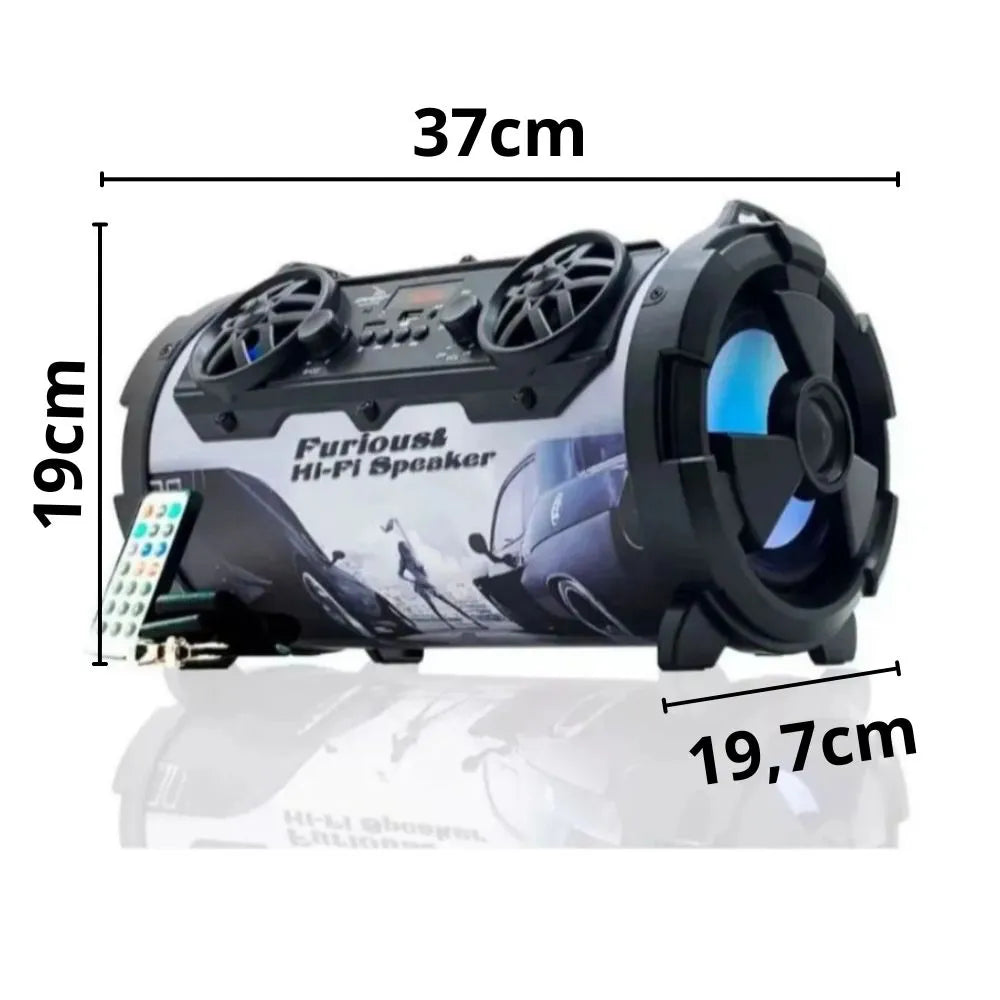 CAIXA DE SOM BLUETOOTH 40W - GRASEP - D-P12