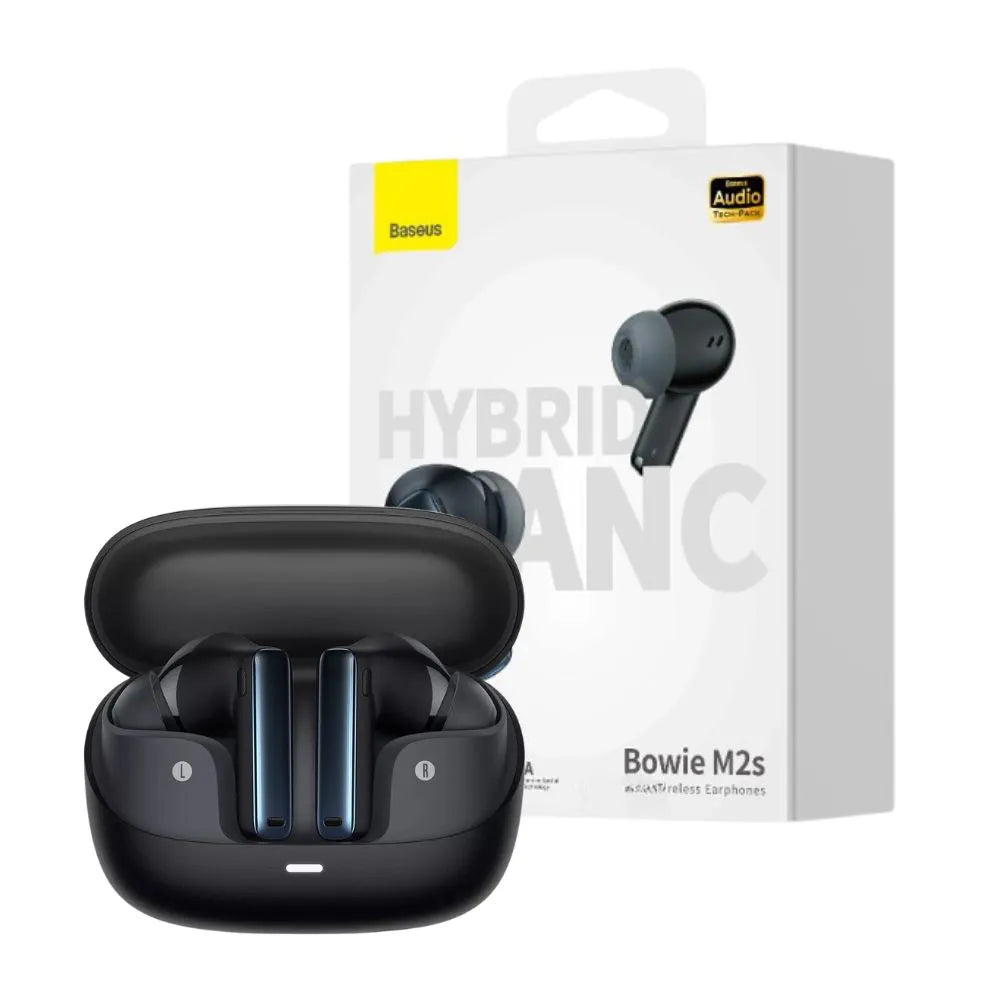 Fone de Ouvido Bluetooth c/ Cancelamento de Ruído Bowie M2s - Preto - Baseus