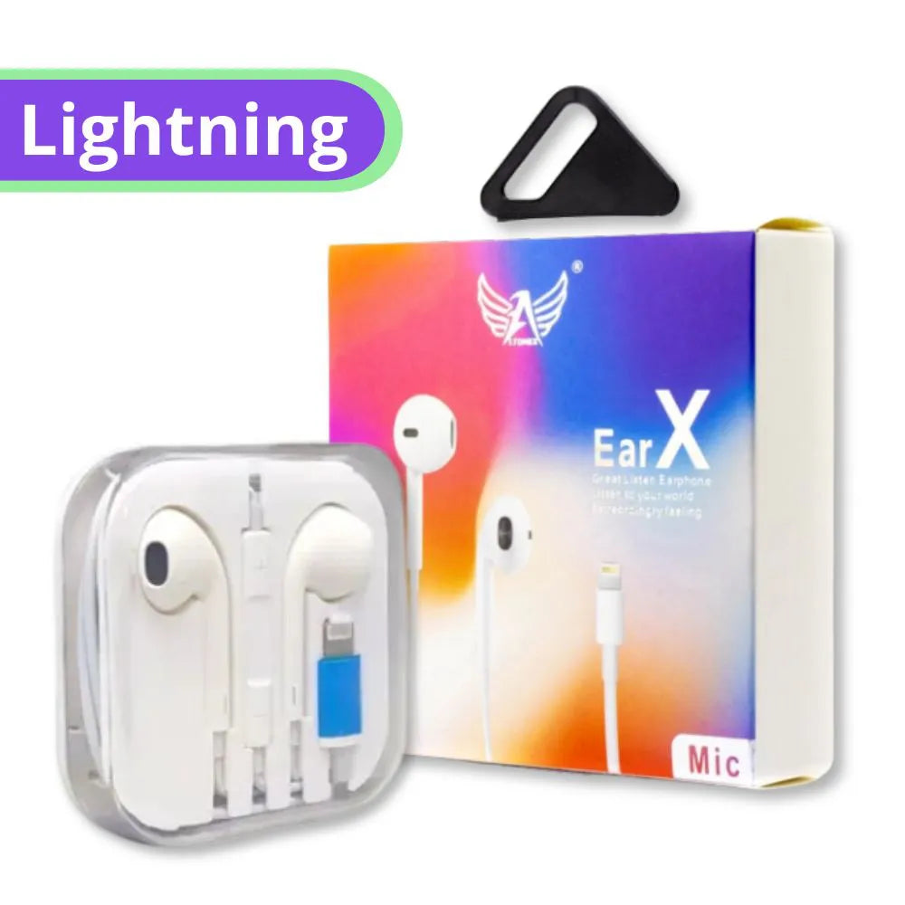 FONE DE OUVIDO LIGHTNING COM MICROFONE - ALTOMEX - AL-X7