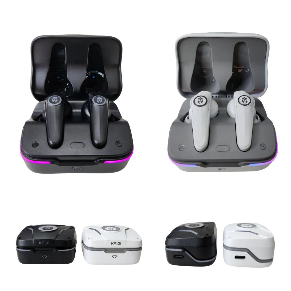 FONE DE OUVIDO TWS GAMER COM LED RGB - KAIDI - KD-G1