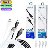 CABO DE DADOS USB 2.4A CARGA RÁPIDA 1M - EXBOM