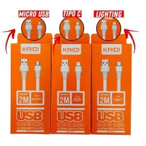 CABO DE DADOS USB 2M - KAIDI - KD-331