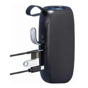 CAIXA DE SOM BLUETOOTH 20W À PROVA D'ÁGUA IPX6 LED RGB - KAIDI - KD-828