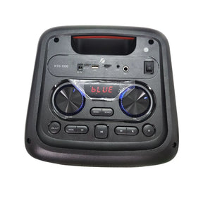 CAIXA DE SOM BLUETOOTH 75W C/ MICROFONE LED RGB - KTS-1909 - KTS