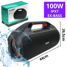 CAIXA DE SOM BLUETOOTH SOUNDS 100W IPX7 EX-BASS- DANX - DS10