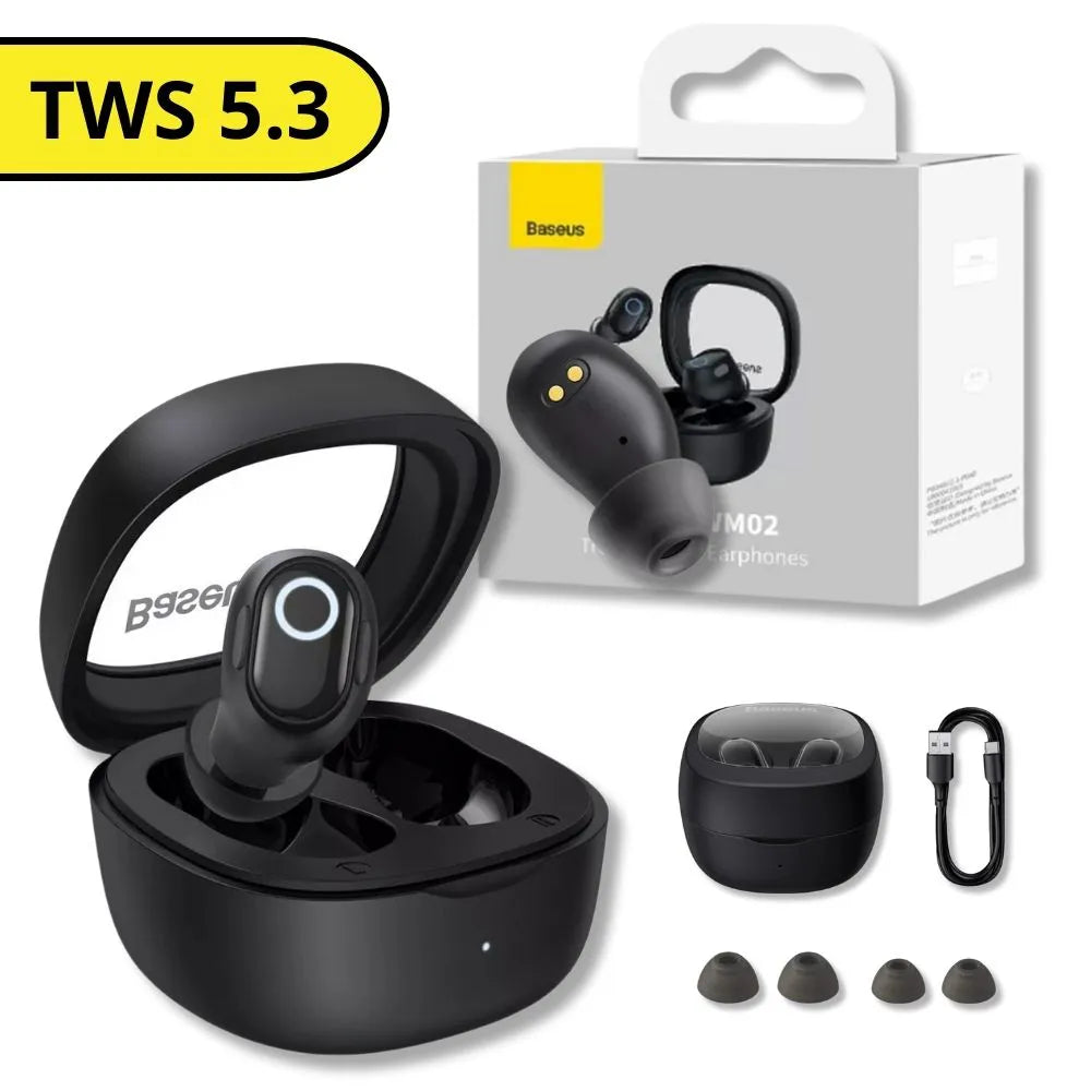 FONE DE OUVIDO BLUETOOTH BOWIE WM02 TRUE WIRELESS EARPHONES - BASEUS