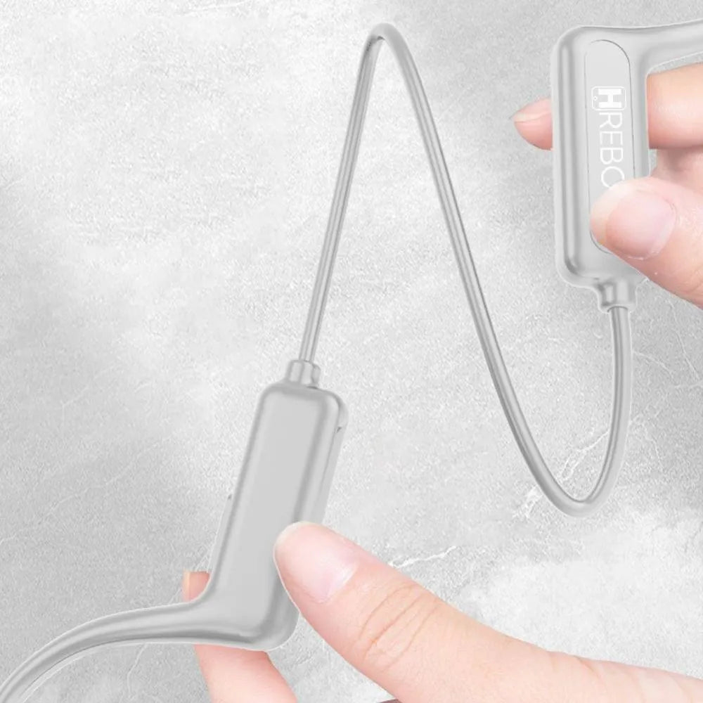 Fone de Ouvido Neckband Sport Bluetooth Condução Óssea - Hrebos - HS-611