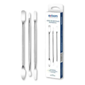 Jogo de Espátulas p/ Manutenção - 3Pçs - Exbom - PRO-JE1003