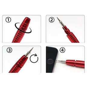 Kit de Chaves p/ Manutenção de Celular e Eletrônicos - 9Pçs - Exbom - 2673