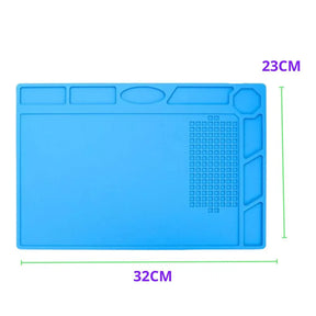 Manta Tapete Antiestática em Silicone p/ Manutenção de Eletrônicos 320mm x 230mm - 2668