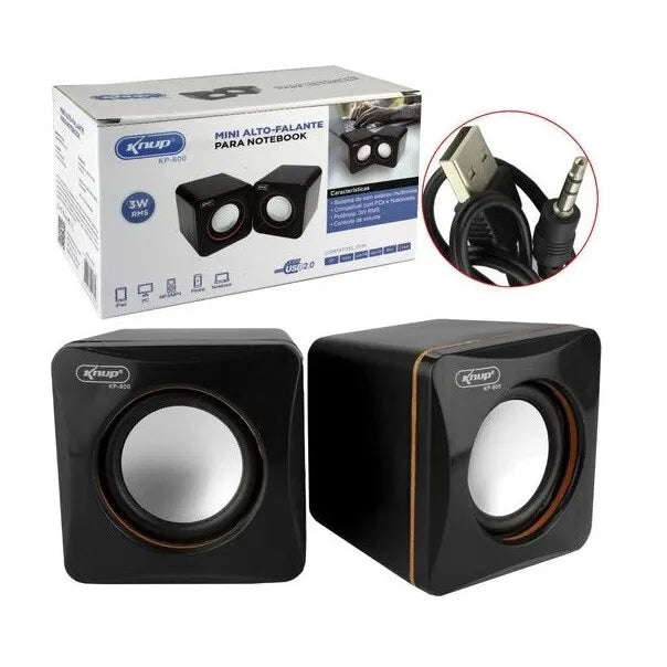 MINI CAIXA DE SOM USB 6W RMS