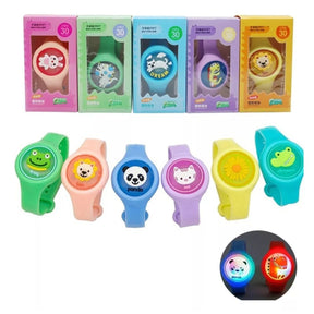 Pulseira Repelente Infantil Proteção Anti Mosquito Led