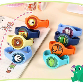 Pulseira Repelente Infantil Proteção Anti Mosquito Led