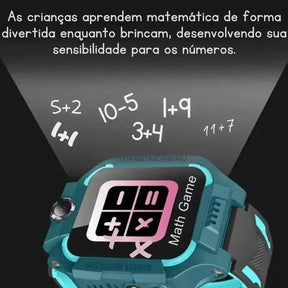 Relógio SmartWatch Infantil Com Rastreador GPS Chip e Câmera