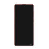 TELA DISPLAY LCD SAMSUNG GALAXY NOTE 10 LITE / N770 C/ARO VERMELHO ORIGINAL NACIONAL